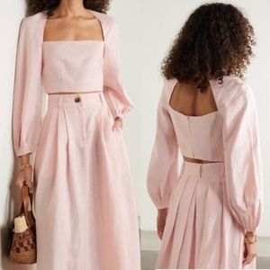 Mara Hoffman Moon Cropped Open Back Top